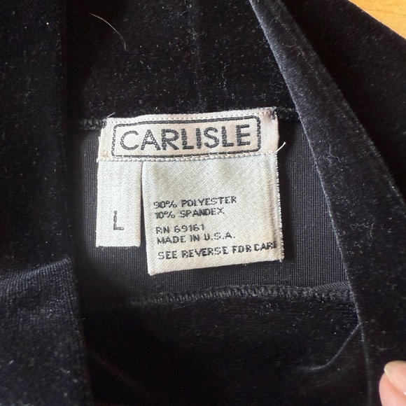 CARLISLE TANK TOP VELVET MOCK NECK HOLIDAY ELEGANT DRESSY COCKTAIL PARTY L - Picture 10 of 11